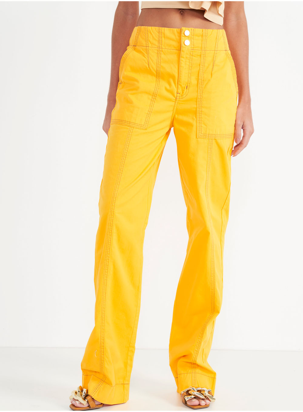 JULIETTE'S YELLOW DENIM PANTS (COLCCI)