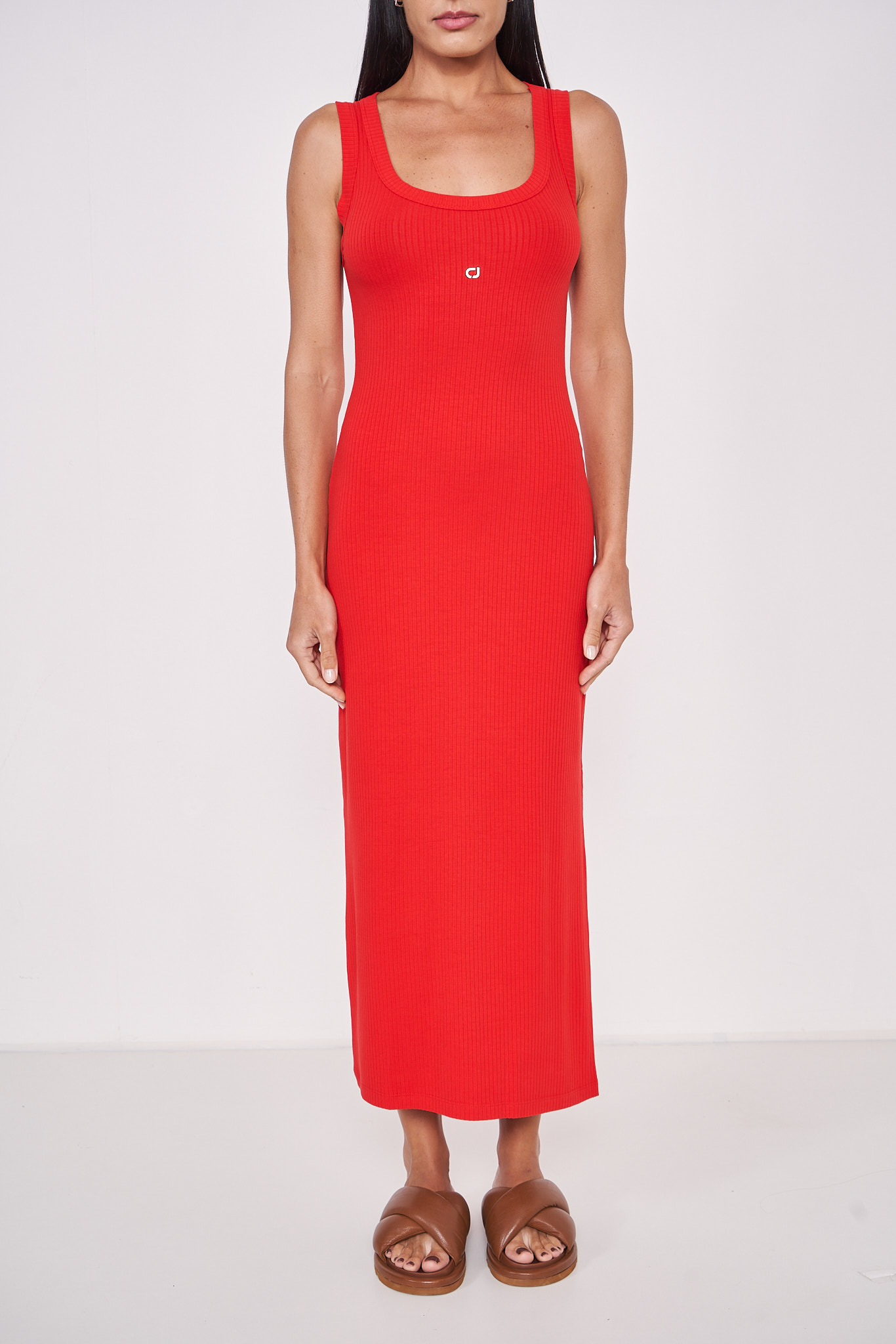 MILA'S LONG FLUTED DRESS (COLCCI)