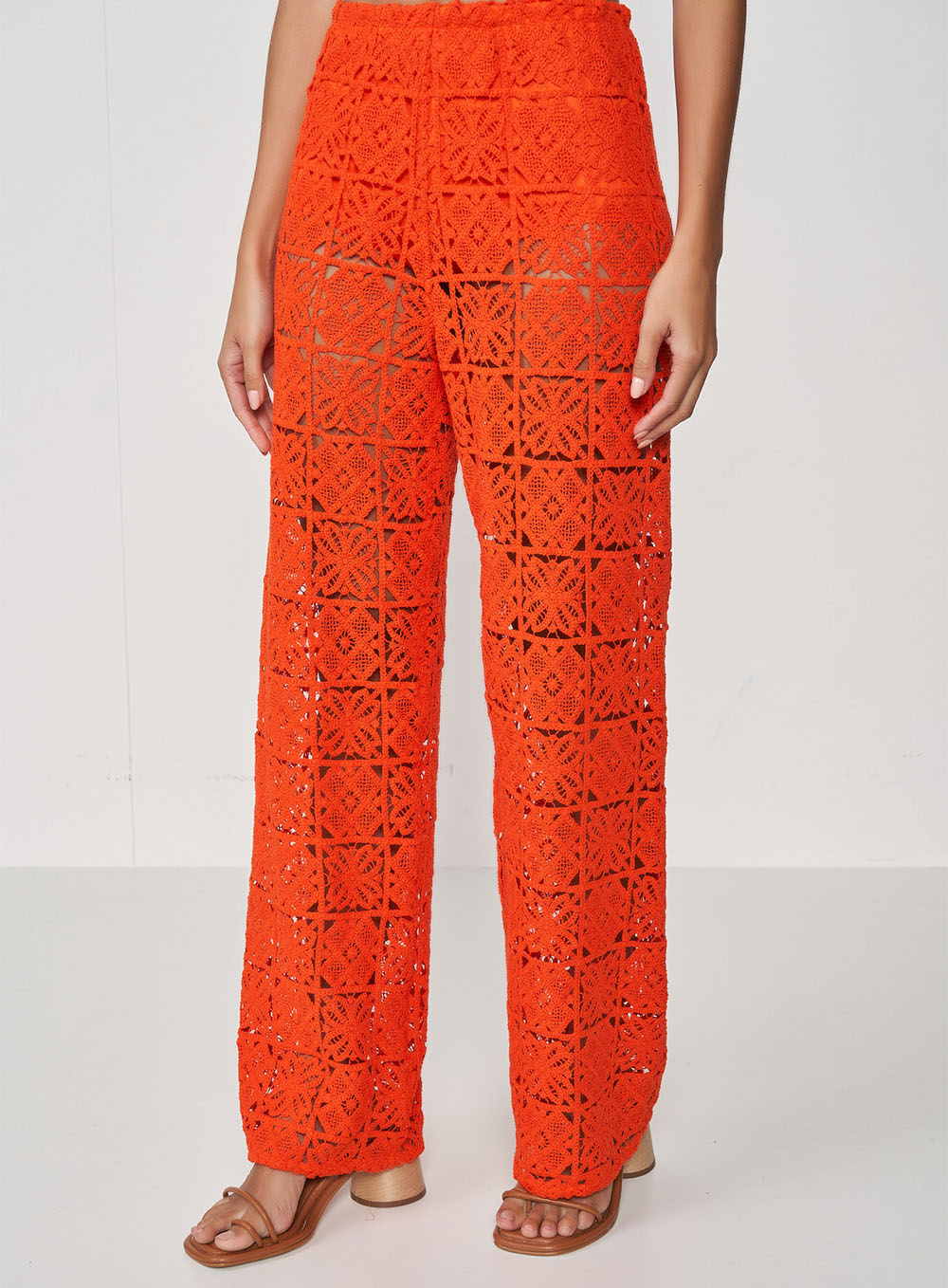 JULLE'S SUNSET CROCHET STARIGHT PANTS (COLCCI)